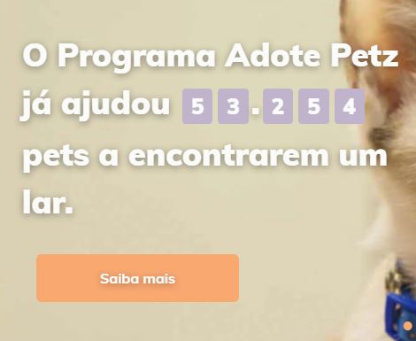 Adote Petz atinge marca de 50 Mil adotados